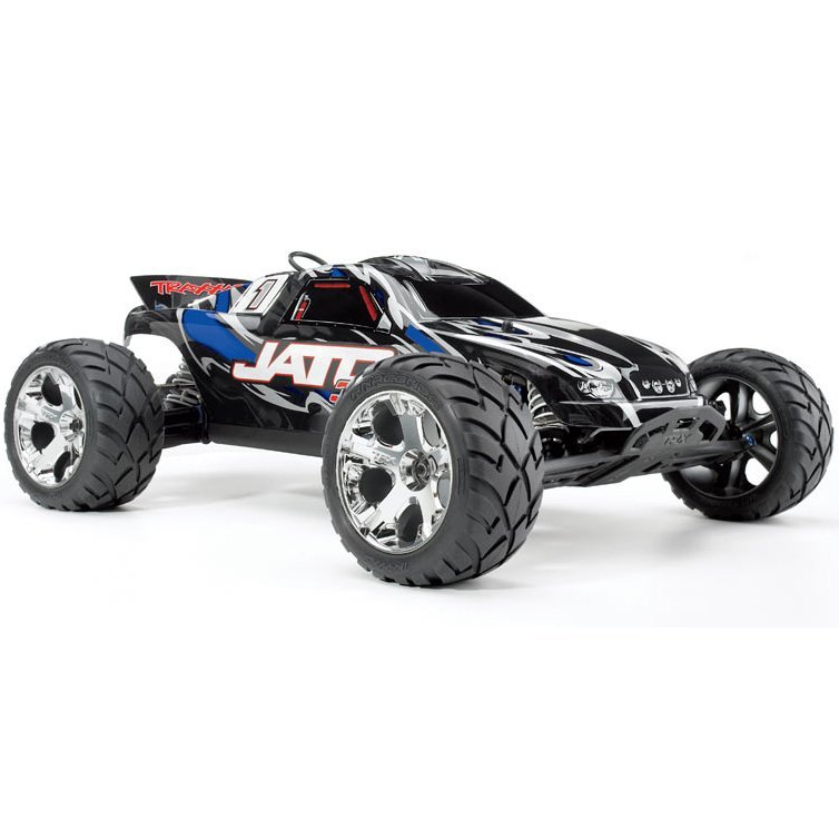 ������� �� ����� ��������� Traxxas Jato 3,3 Nitro Stadium Truck 1:10 RTR 420 �� 2WD 2,4 ��� (55077-3 Blue)