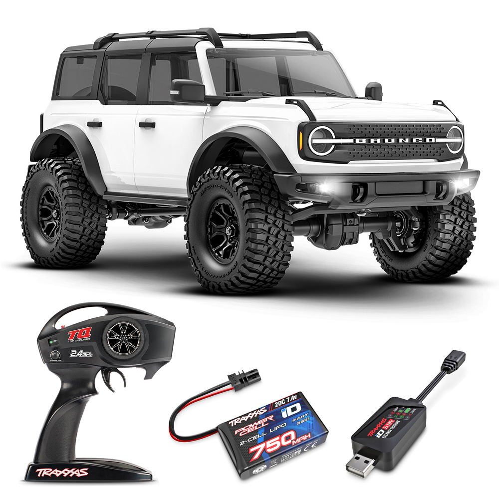 FORD BRONCO Traxxas 2021 TRX-4M 1:18 4WD RTR ������� �� ����� (97074-1-WHT)