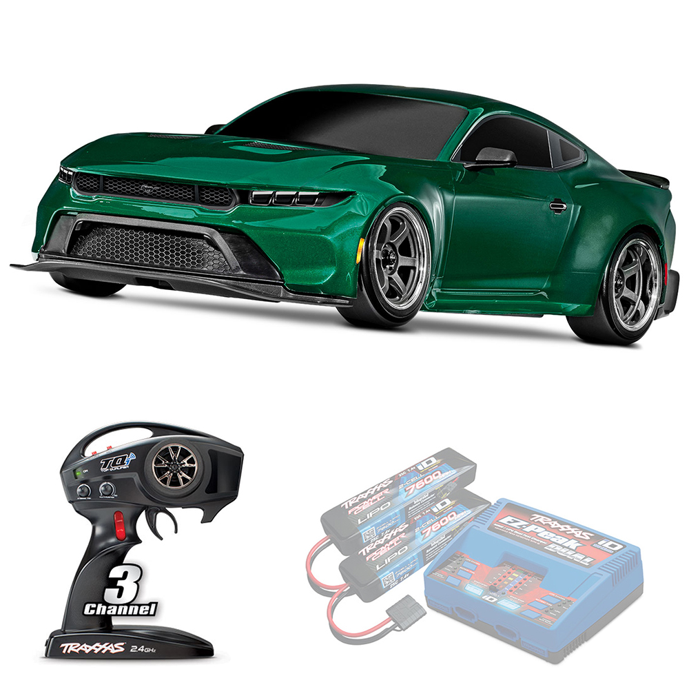 FORD MUSTANG Traxxas 4-Tec Drift TSM Wireless 1:10 2WD RTR ������� �� ����� (105237-4-GRN)