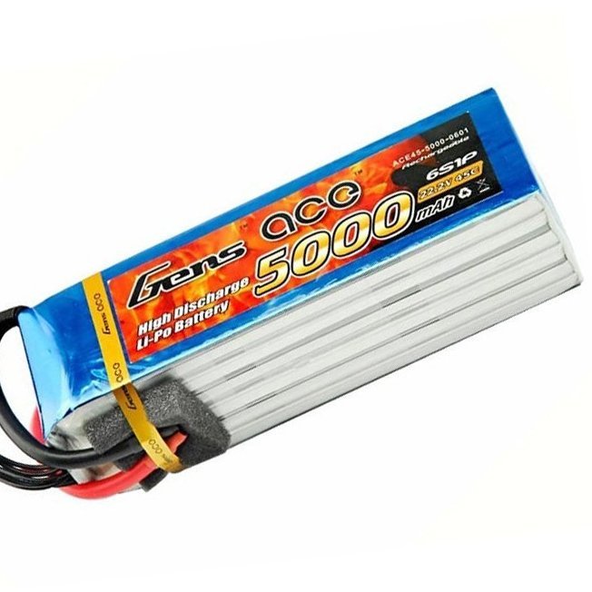 ����������� Gens Ace LiPO 22,2� 5000��� 6S 45C 157�46�50�� 782� T-Deans (B-45C-5000-6S1P)