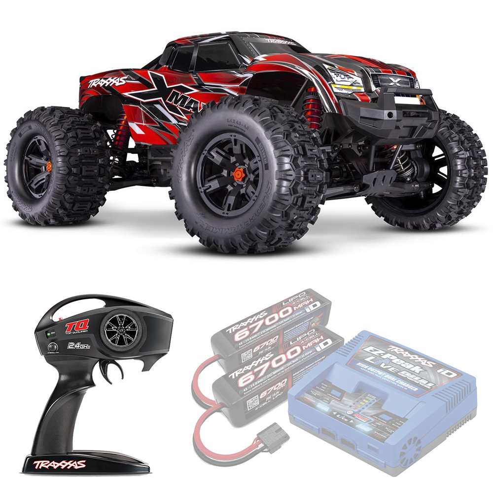 X-MAXX Traxxas Belted 8S VXL TSM 1:5 4WD RTR ������� �� ����� (77096-4-RED)
