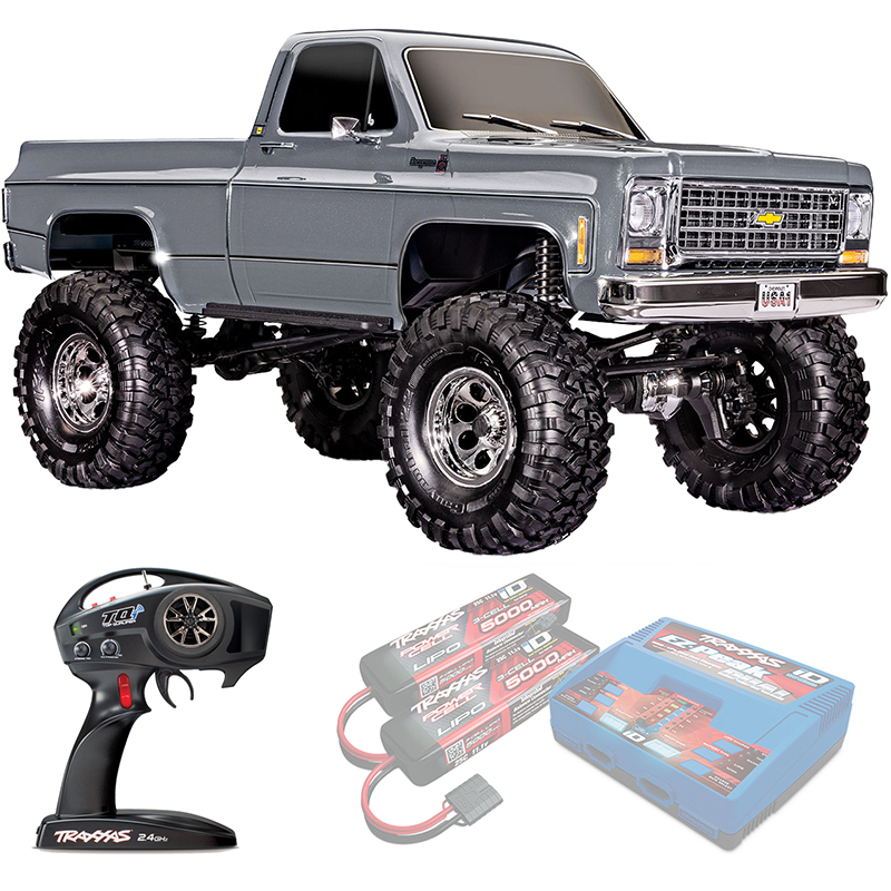 CHEVROLET K10 Traxxas 1979 TRX-4 High Trail Edition 1:10 4WD RTR ������� �� ����� (92056-4-SLVR)