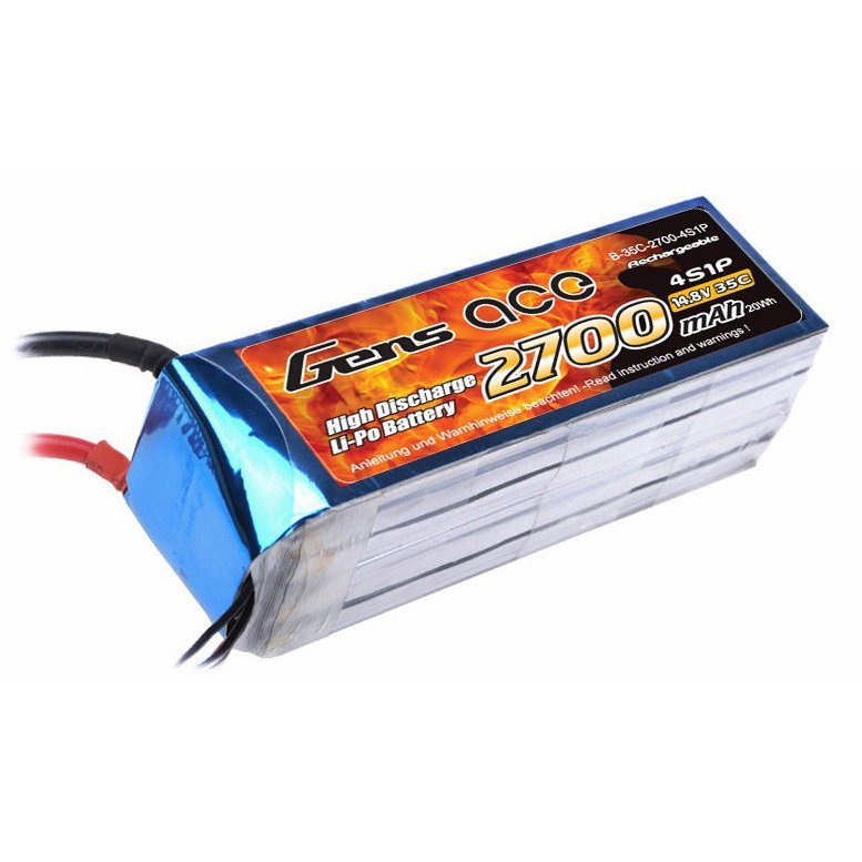 ����������� Gens Ace LiPO 14,8� 2700��� 4S 35C 138�42�23�� 311� T-Deans (B-35C-2700-4S1P)