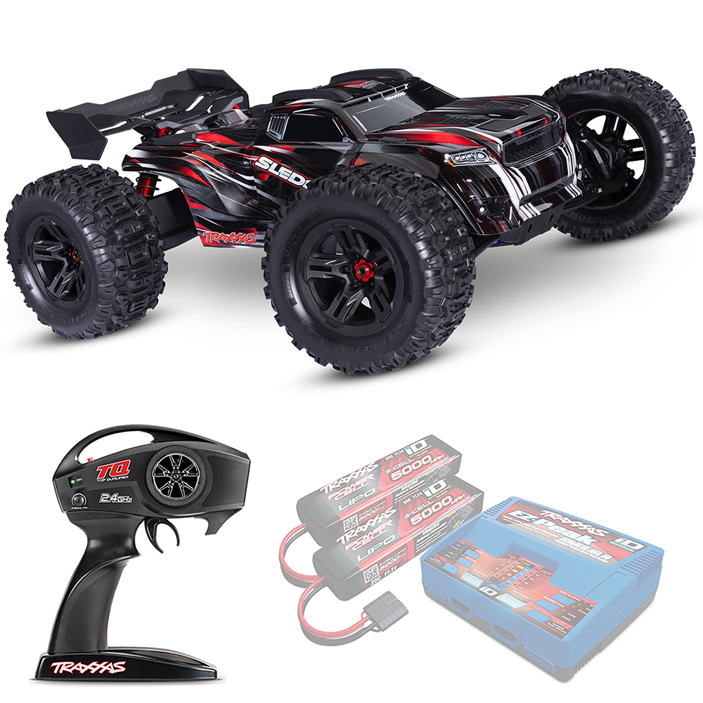 SLEDGE Traxxas Belted VXL TSM 1:8 4WD RTR ������� �� ����� (95096-4-RED)