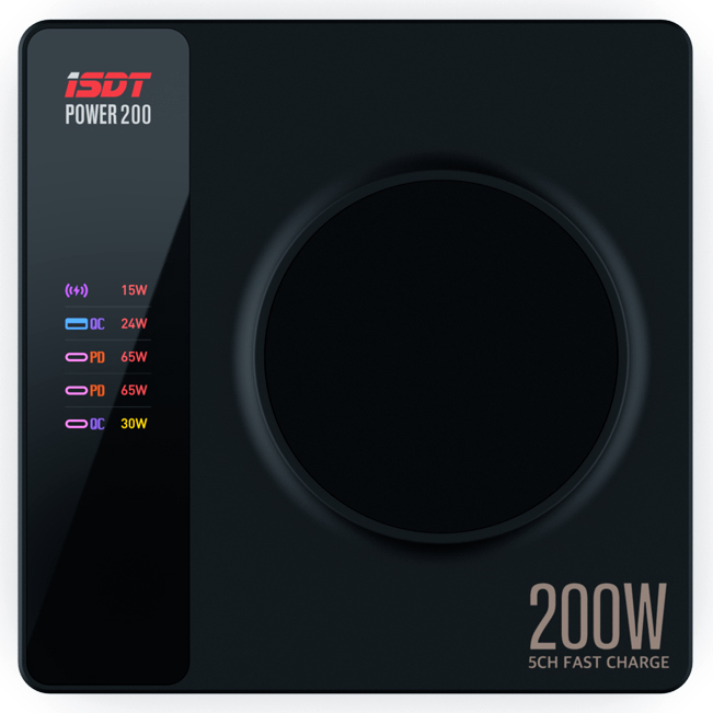 Power 200 ISDT AC100-240� 5-12� 65�� USB Wireless ������������� �������� ������� (ISDT Power 200)