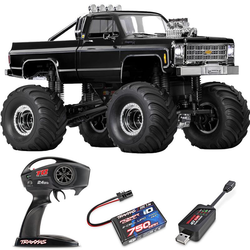 CHEVROLET K10 Traxxas 1979 TRX-4MT Monster Truck 1:18 4WD RTR ������� �� ����� (98064-1-BLK)