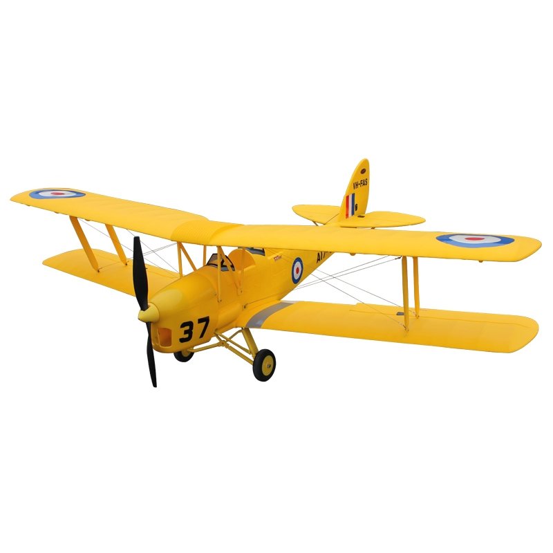 ˳��� Dynam De Havilland Tiger Moth Brushless RTF 1270 �� 2,4 ��� (DY8957 RTF)