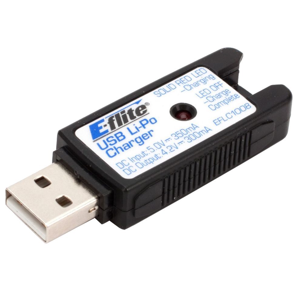 �������� ������� E-flite USB 1S Li-Po 300 ��� (EFLC1008)
