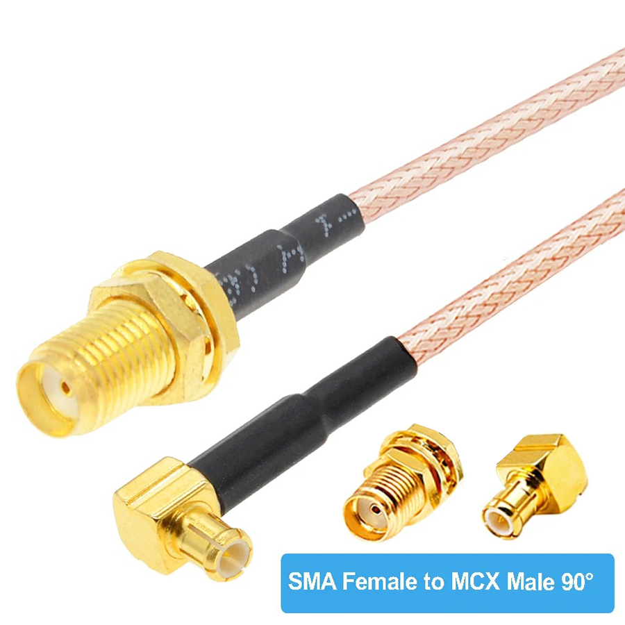 �������� ���������� RG316 SMA Female to MCX Male 90� 50�� (RG316-SMA-F-MCX-M90-50CM)