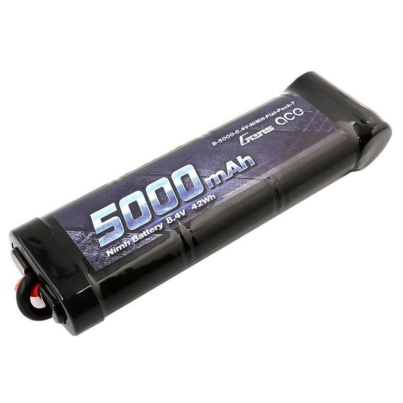 ���������� Gens Ace NiMH 8,4� 5000��� 7-Cells 155�45�23,8�� 501� T-Plug (Deans) (B-5000-8.4V-NIMH-Flat-Pack-TRX)