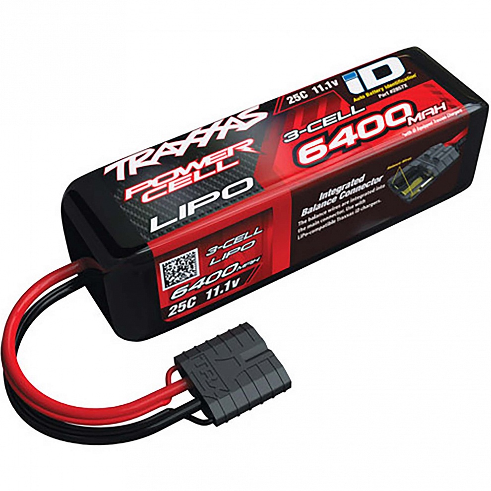 2857X Traxxas LiPO 11,1� 6400��� 3S 25C 135�45�42�� 485� Traxxas iD ����������