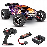 E-REVO Traxxas VXL TSM 1:16 4WD RTR ������� �� ����� (71076-8-PRPL)