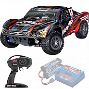 SLASH 4X4 Traxxas BL-2S 1:10 4WD RTR ������� �� ����� (68154-4-RED)