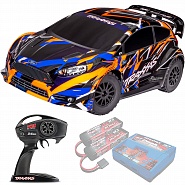 FORD FIESTA Traxxas ST Rally VXL TSM 1:10 4WD RTR ������� �� ����� (74276-4-ORNG)