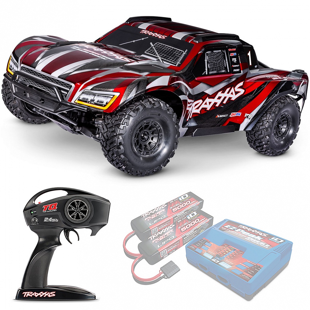 MAXX SLASH Traxxas VXL 6S TSM 1:8 4WD RTR ������� �� ����� (102076-4-RED)