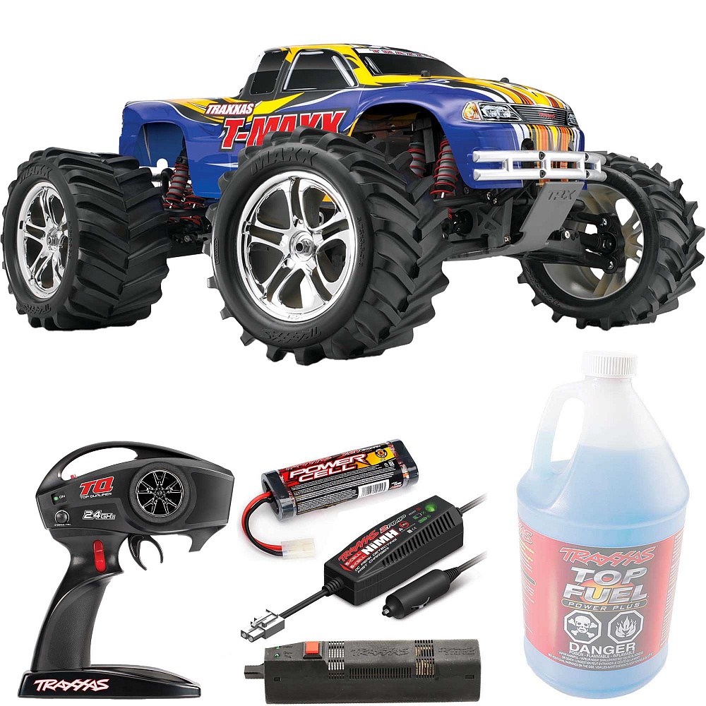 T-MAXX Traxxas Classic Nitro 1:10 4WD RTR ������� �� ����� (49104-1-BLUE)