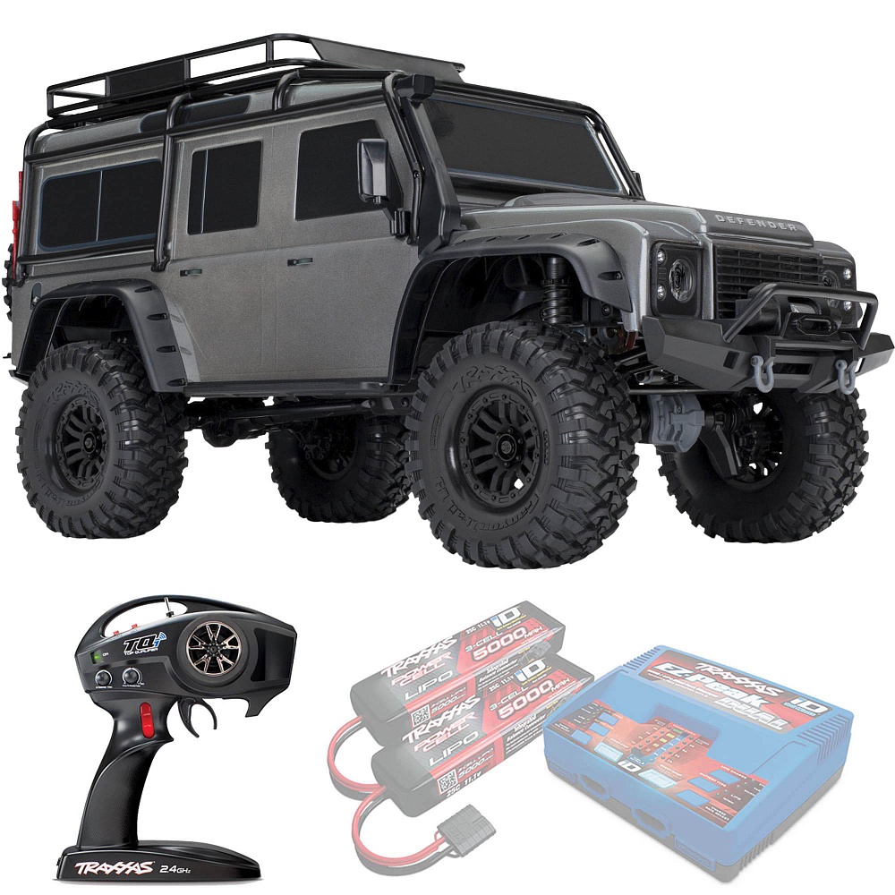 LAND ROVER DEFENDER Traxxas TRX-4 1:10 4WD RTR ������� �� ����� (82256-4-SLVR)
