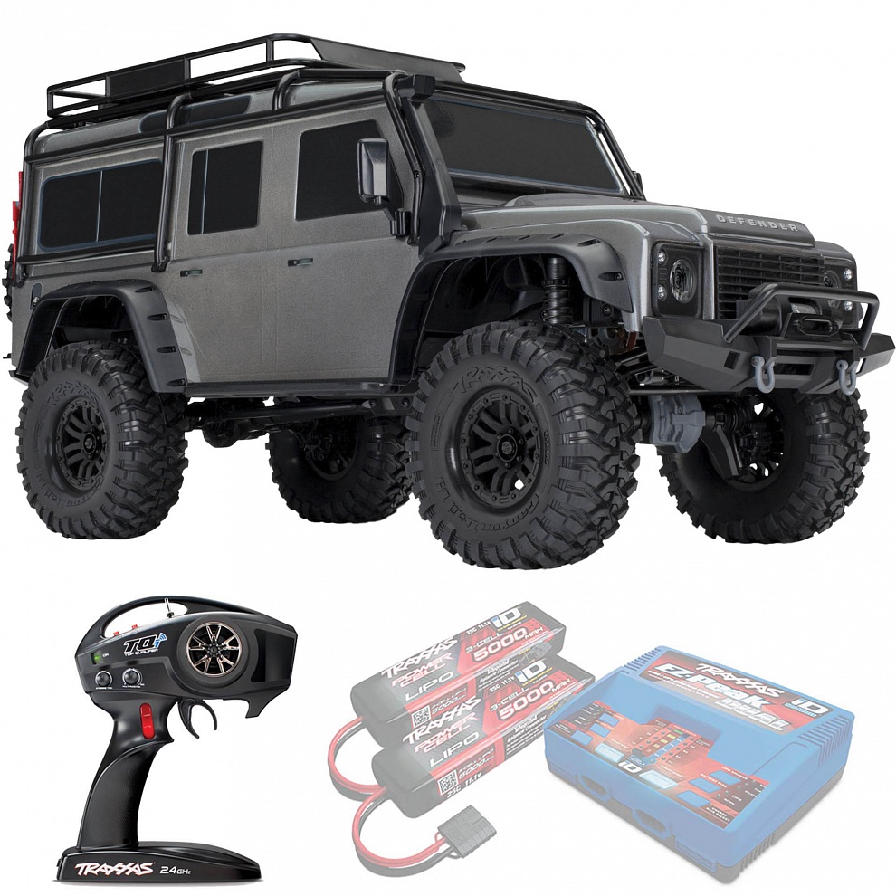 LAND ROVER DEFENDER Traxxas TRX-4 1:10 4WD RTR ������� �� ����� (82256-4-SLVR)