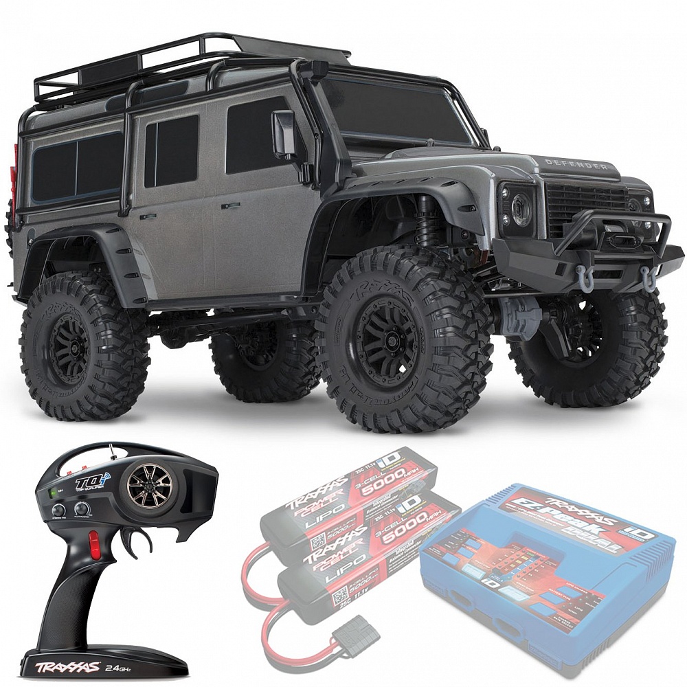 LAND ROVER DEFENDER Traxxas TRX-4 1:10 4WD RTR ������� �� ����� (82056-4-SLVR)