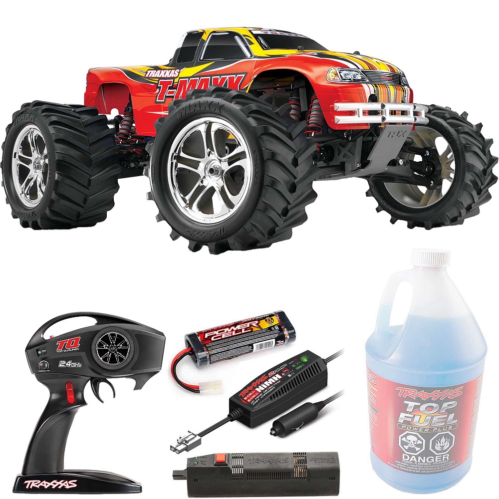 T-MAXX Traxxas Classic Nitro 1:10 4WD RTR ������� �� ����� (49104-1-RED)