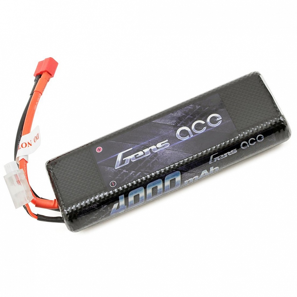 ���������� Gens Ace LiPO 7,4� 4000��� 2S 25C 135�48�24�� 247� T-Plug (B-25C-4000-2S1P-HardCase-8)
