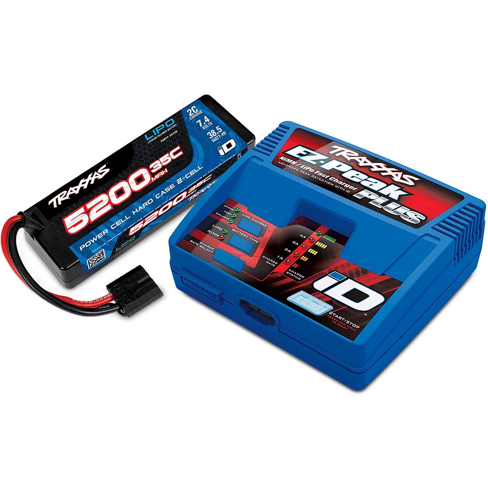 2970-2SR Traxxas EZ-Peak Plus iD 2970 + LiPO 7,4� 5200��� 2S 35C 2844R �������� ������� � ������������