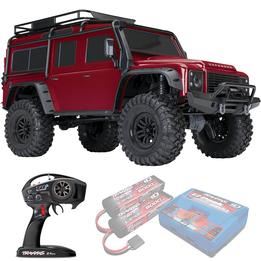 LAND ROVER DEFENDER Traxxas TRX-4 1:10 4WD RTR ������� �� ����� (82256-4-RED)