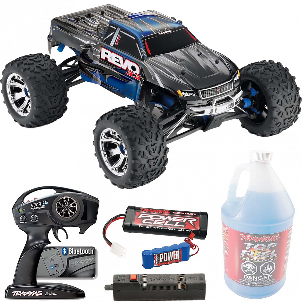 REVO 3.3 Traxxas Nitro 1:10 4WD RTR ������� �� ����� (53097-3-BLUE)