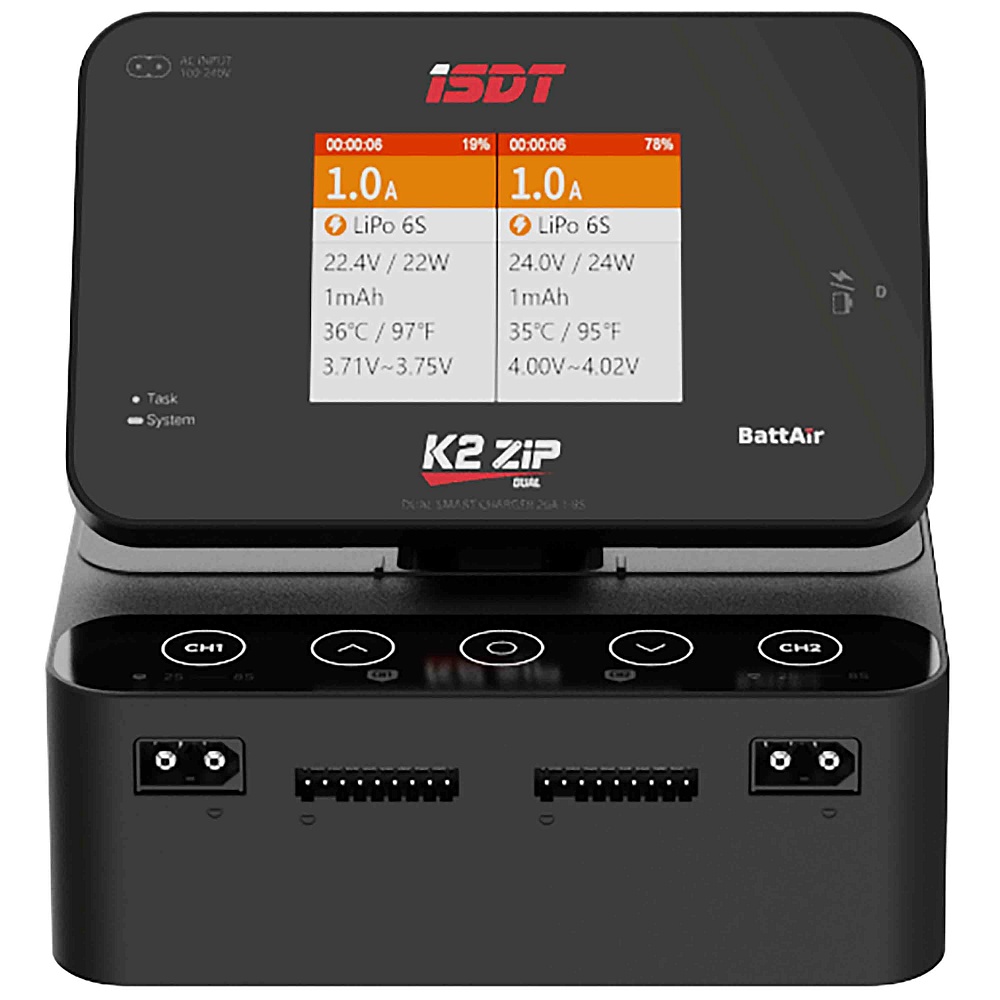 K2 ZIP ISDT AC100-240� DC10-34� 1,0-34� 0,2-20� 1-8S AC200�� DC500�� 2CH �������� ������� (ISDT K2 ZIP)