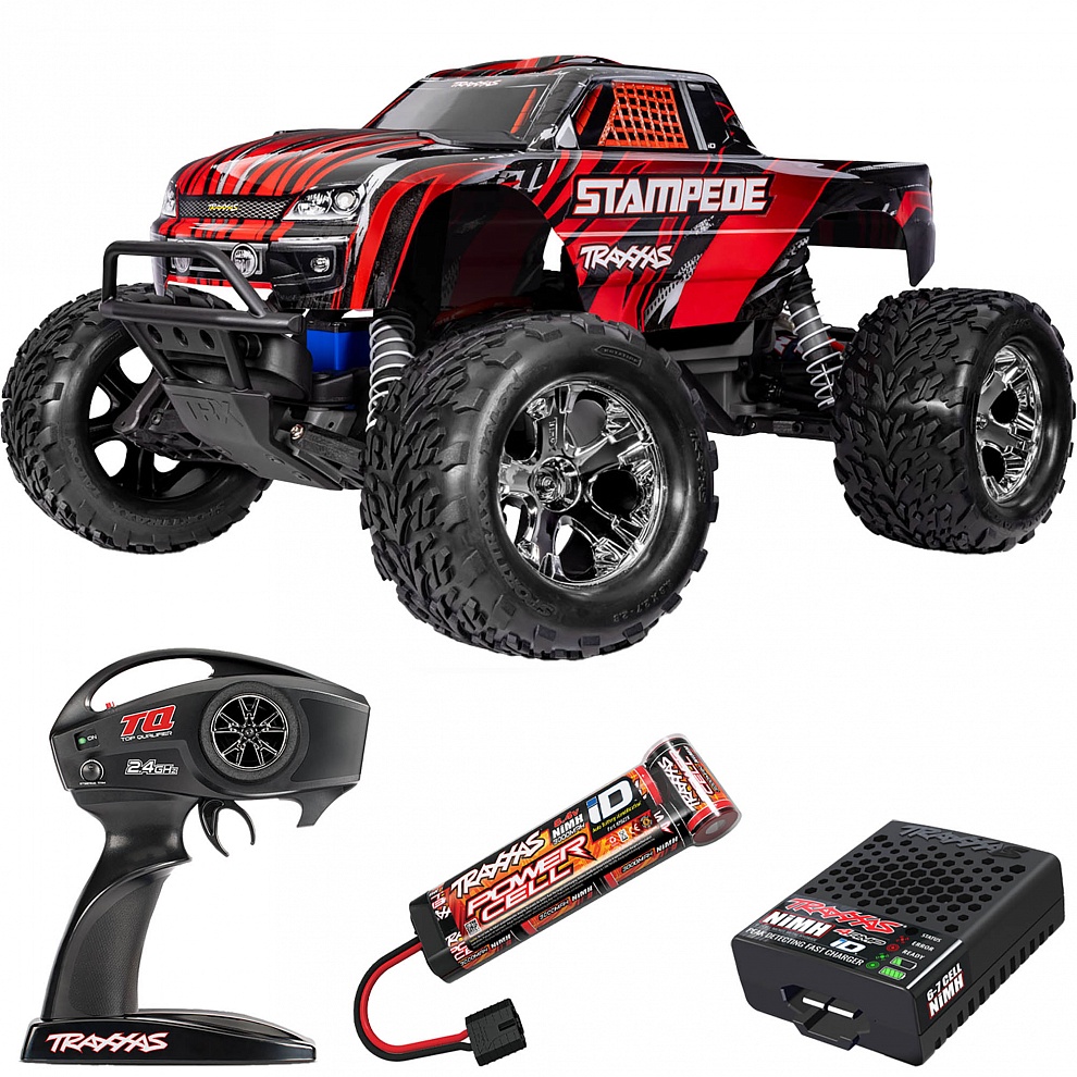 STAMPEDE Traxxas HD 1:10 2WD RTR ������� �� ����� (36254-8-RED)