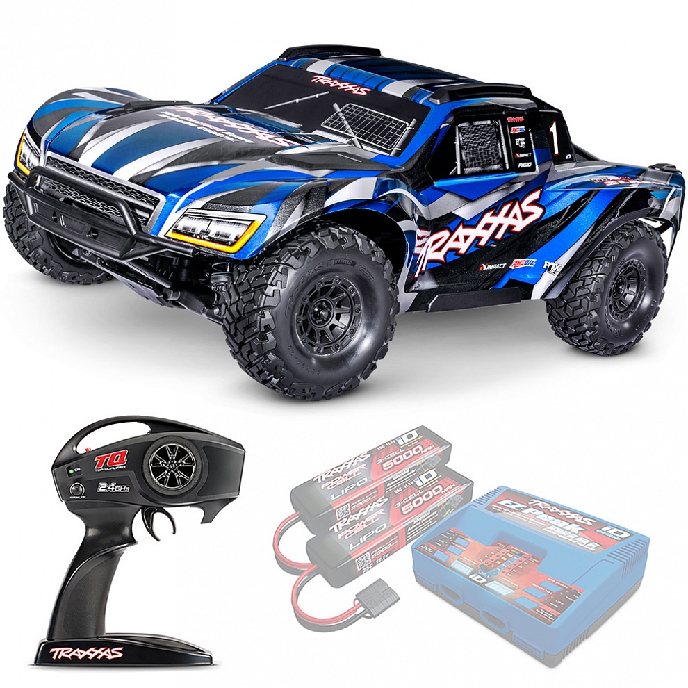 MAXX SLASH Traxxas VXL 6S TSM 1:8 4WD RTR ������� �� ����� (102076-4-BLUE)