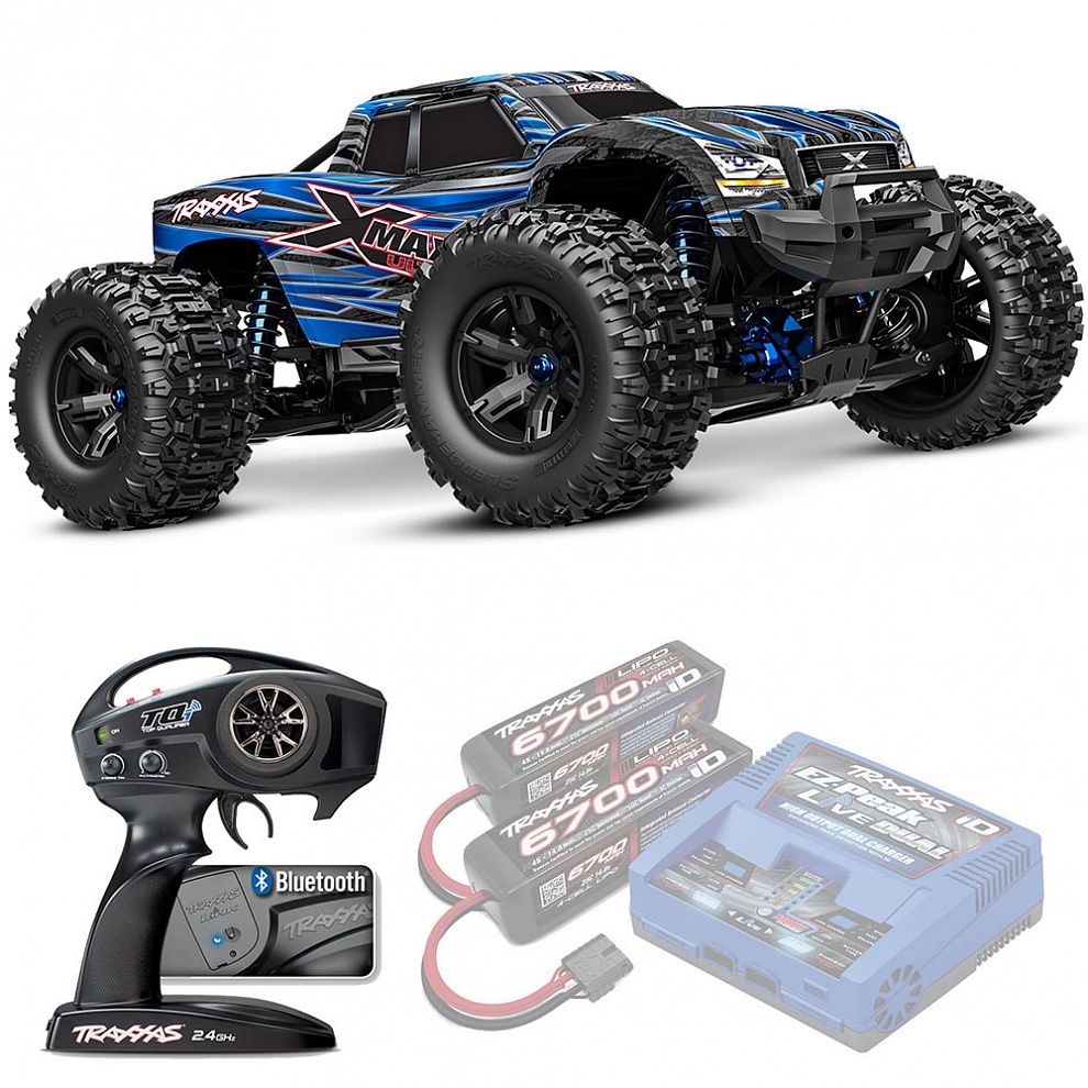 X-MAXX Ultimate Traxxas 8S VXL TSM 1:5 4WD RTR ������� �� ����� (77097-4-BLUE)