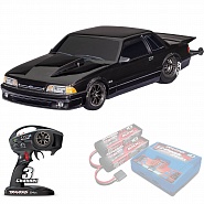 DRAG SLASH FORD MUSTANG 5.0 Traxxas VXL HD TSM  1:10 2WD RTR ������� �� ����� (94346-74-BLK)