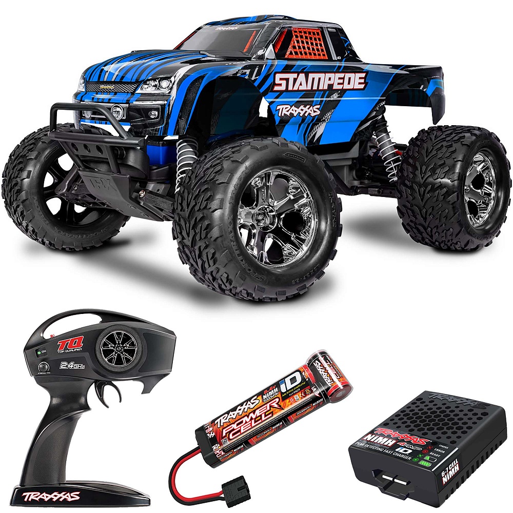 STAMPEDE Traxxas HD 1:10 2WD RTR ������� �� ����� (36254-8-BLUE)