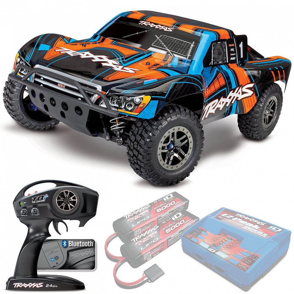 SLASH 4x4 Ultimate Traxxas VXL TSM Wireless 1:10 4WD RTR ������� �� ����� (68277-4-ORNG)