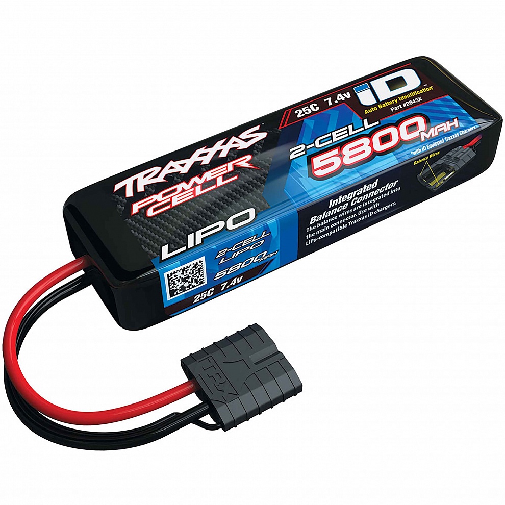 2843X Traxxas LiPO 7,4� 5800��� 2S 25C 137�24�43�� 280� Traxxas iD ����������