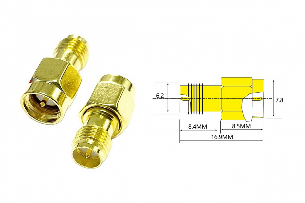 50 �� - ����������� ��� FPV �� �������������� (SMA M - RP-SMA F ������)