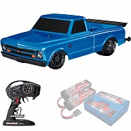DRAG SLASH CHEVROLET C10 Traxxas VXL HD TSM  1:10 2WD RTR ������� �� ����� (94376-74-BLUE)