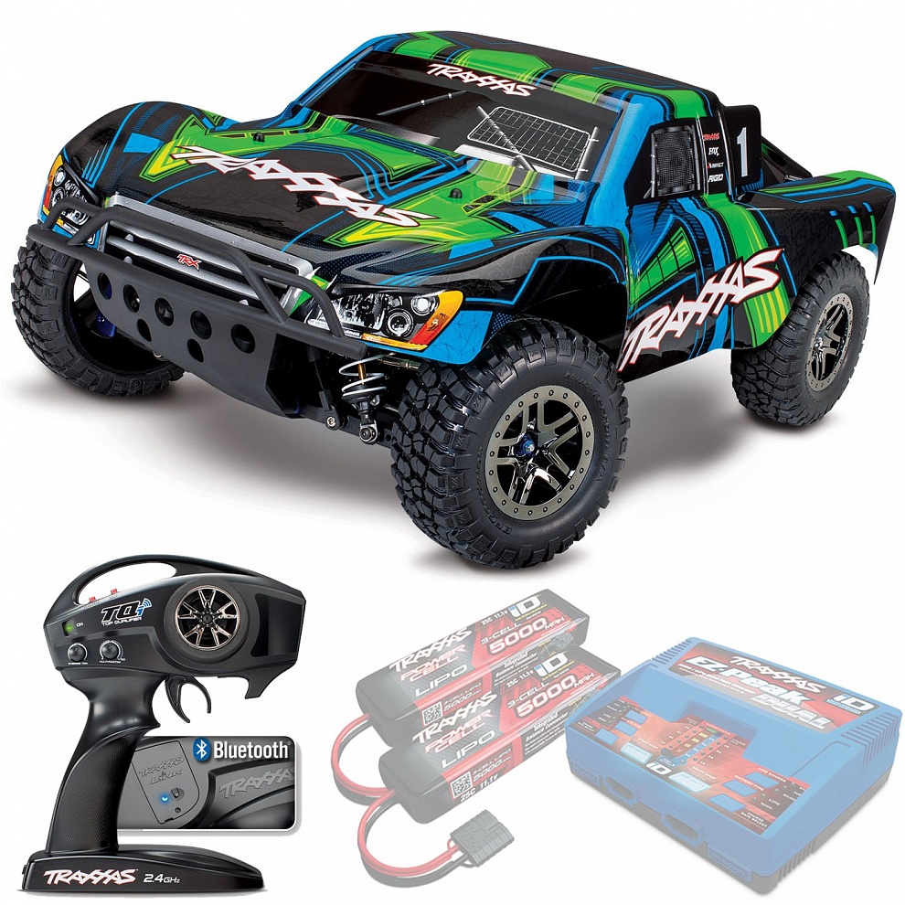 ������� �� ����� Traxxas Slash 4x4 Ultimate PRO TSM Wireless 1:10 4WD RTR (68077-4-GRN)