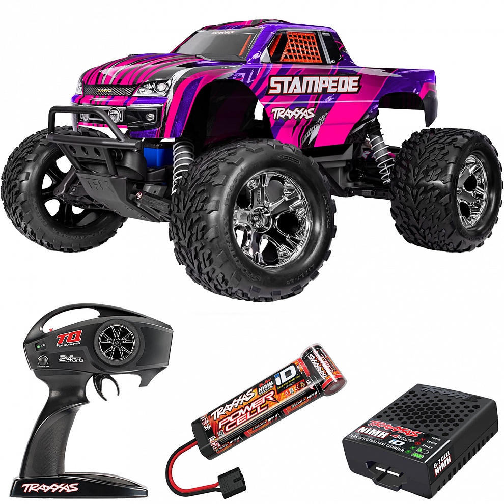 STAMPEDE Traxxas HD 1:10 2WD RTR ������� �� ����� (36254-8-PINK)