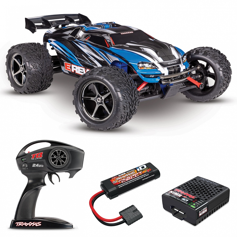 E-REVO Traxxas 1:16 4WD RTR ������� �� ����� (71054-8-BLUE)