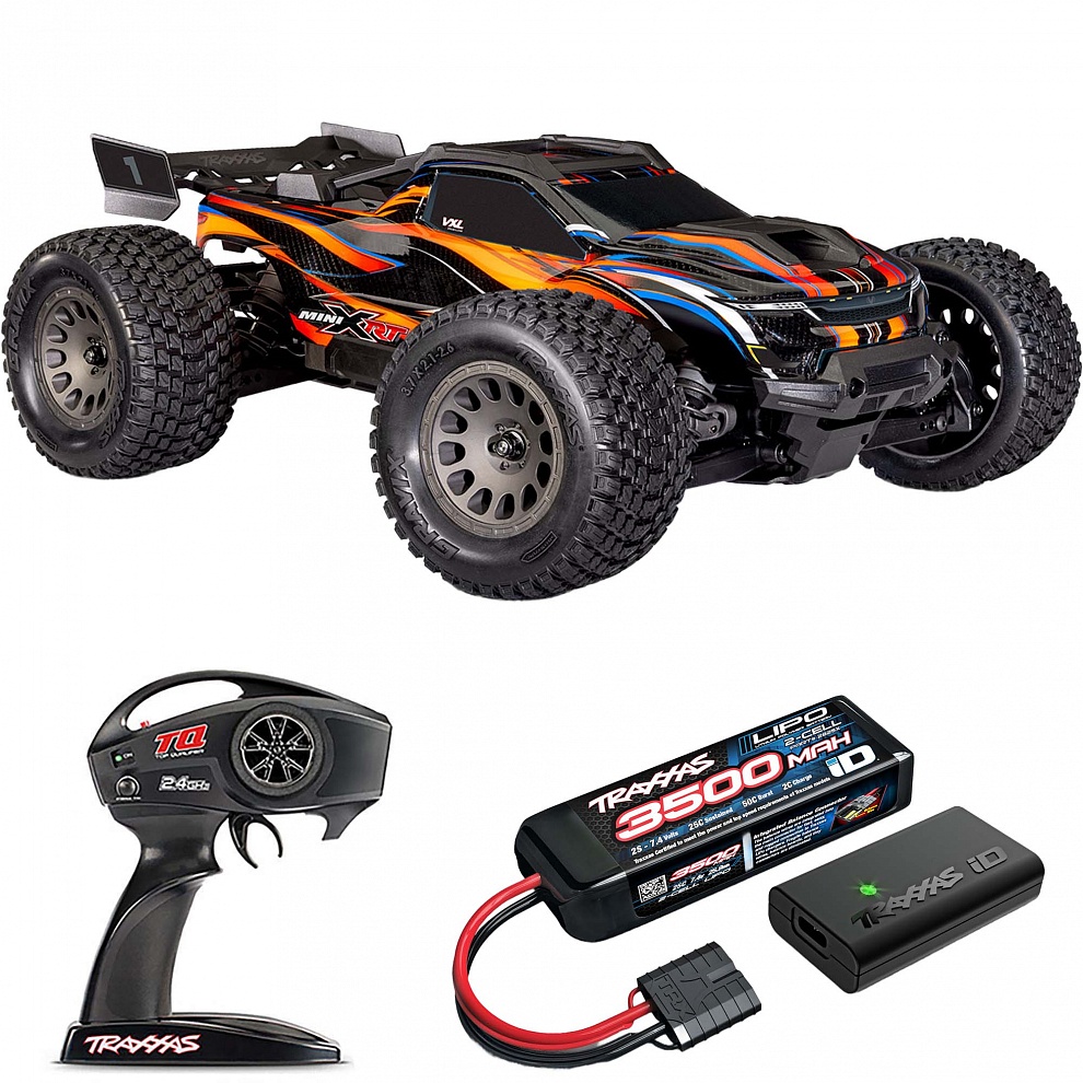 MINI XRT Traxxas VXL TSM 1:16 4WD RTR ������� �� ����� (108076-1-ORNG)