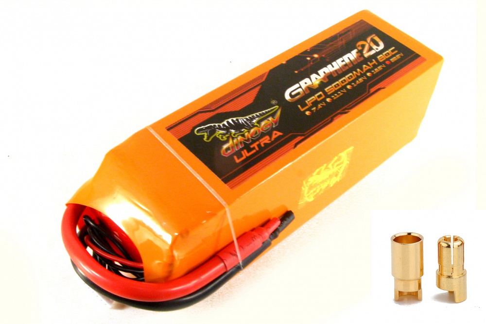 ����������� ��� ���������������� ������ Dinogy G2.0 Li-Pol 5000 ��� 22.2 � 6S Bullet 6mm 80C