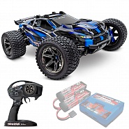 RUSTLER 4X4 Ultimate Traxxas VXL TSM Wireless 1:10 4WD RTR ������� �� ����� (67097-4-BLUE)