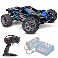 RUSTLER 4X4 Traxxas BL-2s 1:10 4WD RTR ������� �� ����� (67164-4-BLUE)