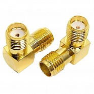 ���������� ������� SMA Female to SMA Female L 90� Gold