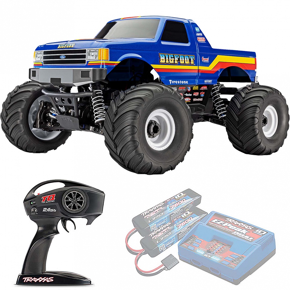 BIGFOOT 4X4 Traxxas BL-2s 1:10 4WD RTR ������� �� ����� (67134-4-BLUE)