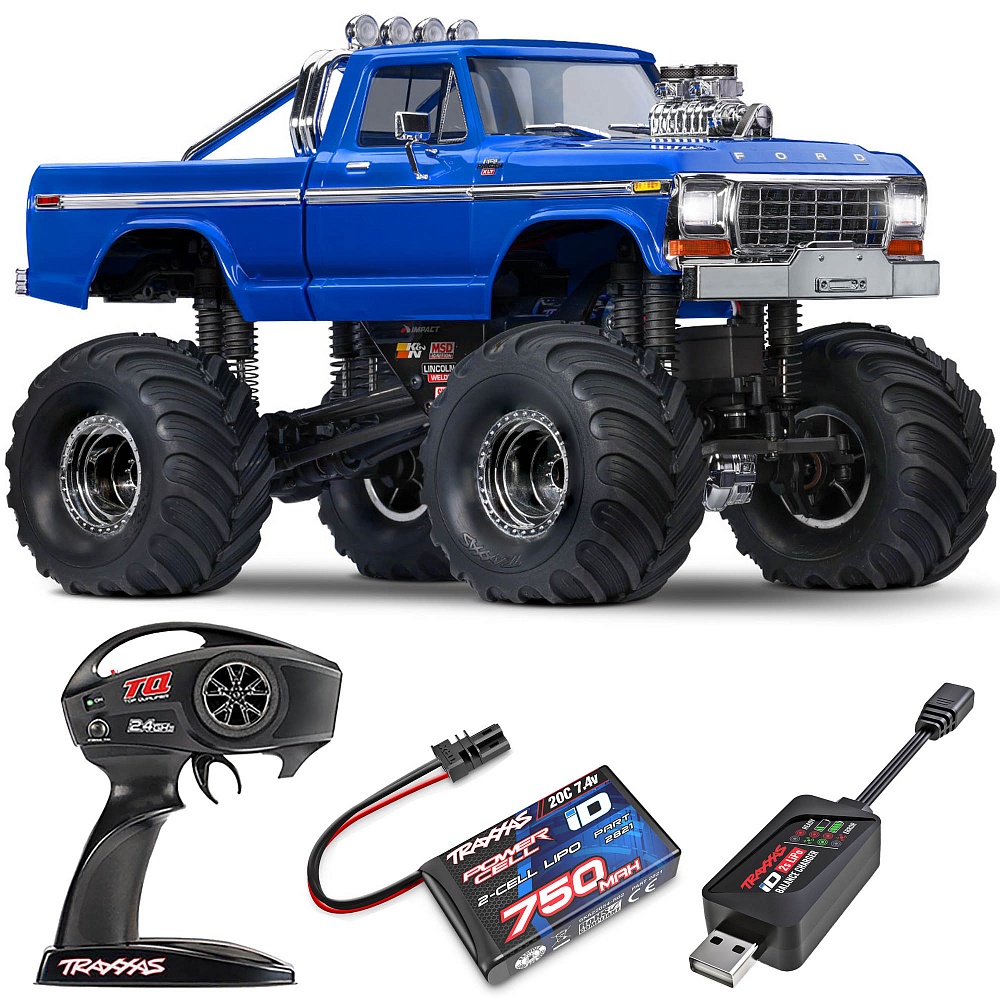FORD F150 Traxxas 1979 TRX-4MT Monster Truck 1:18 4WD RTR ������� �� ����� (98044-1-BLUE)