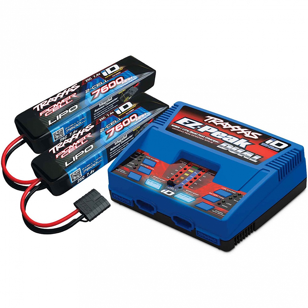2991 Traxxas EZ-Peak Dual 2972 + 2�� LiPO 7,4� 7600��� 2S 25C 2869X �������� ������� � �������������
