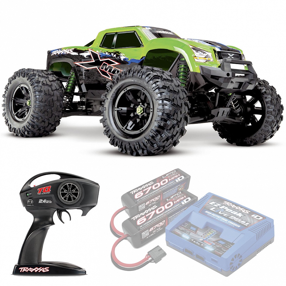 X-MAXX Traxxas Belted 8S VXL TSM 1:5 4WD RTR ������� �� ����� (77086-4-GRNX)